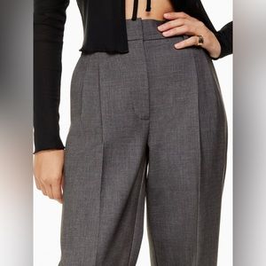 NWT Wilfred Effortless Pant in HEATHERED CHARCOAL, Size 2